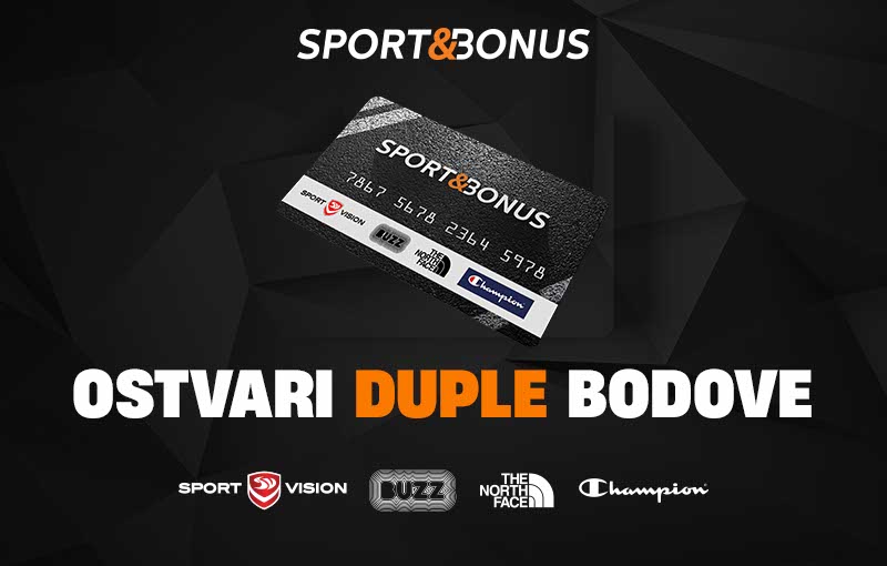 Iskoristi svoju Sport&Bonus karticu i do 28. veljače odnesi duple bodove!